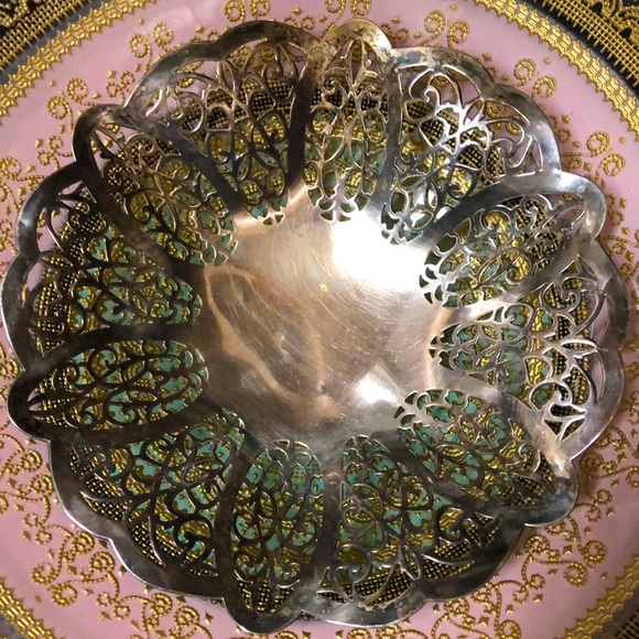 LOVELACE Other - LOVELACE Silver Filigree Candy Dish